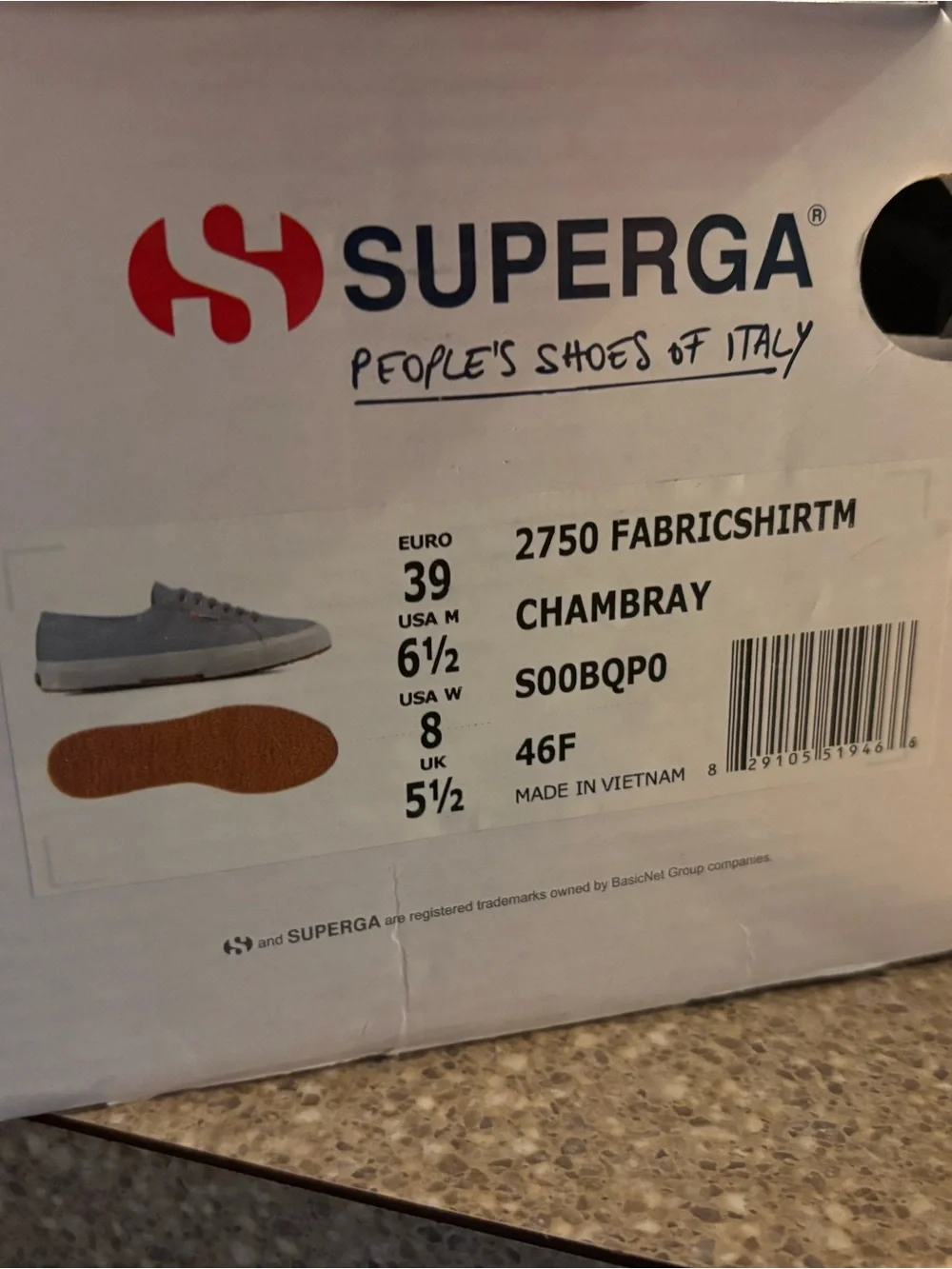 Superga womens Low-Top Canvas Sneakers in chambray